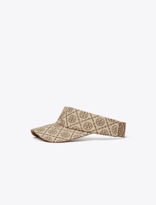 Tory Burch T Monogram Visor In Hazel