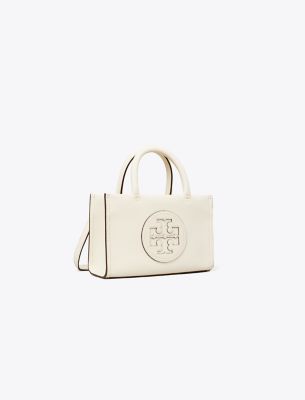 Tory Burch Mini Ella Bio Tote In Warm White