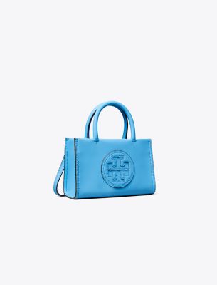 Tory Burch Mini Ella Bio Tote In Blue Azure