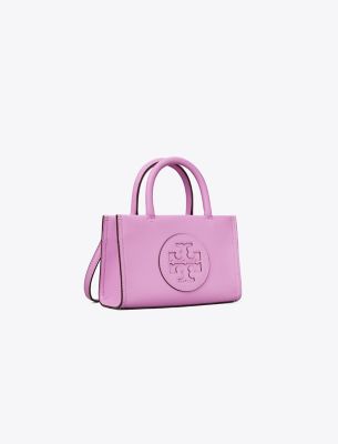 Tory Burch Mini Ella Bio Tote In Bright Amethyst