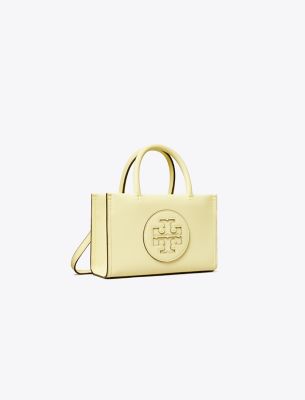 Tory Burch Mini Ella Bio Tote In Lemon Zest