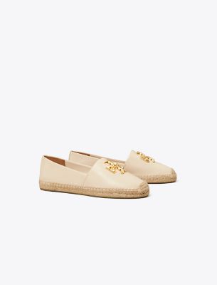 Shop Tory Burch Eleanor Espadrille In New Cream/gold