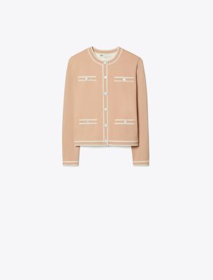 Tory Burch Kendra Cardigan In Gold