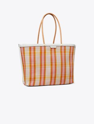 Tory Burch Perry Mesh Triple-compartment Tote In Canyon Flower
