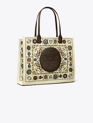 Tory Burch Ella Printed Tote In New Ivory Pisces Dream