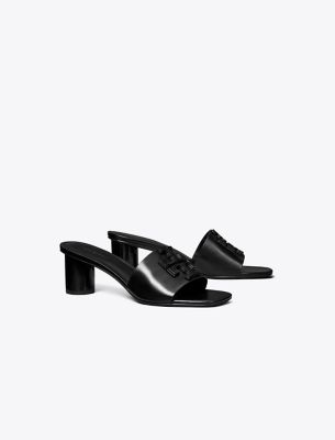 Shop Tory Burch Ines Heeled Sandal In Perfect Black