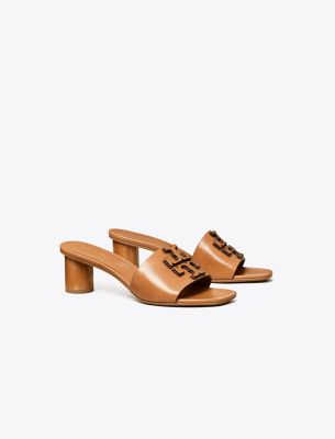 Shop Tory Burch Ines Heeled Sandal In Tan