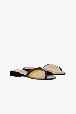 TORY BURCH MARQUETRY SLIDE SANDAL