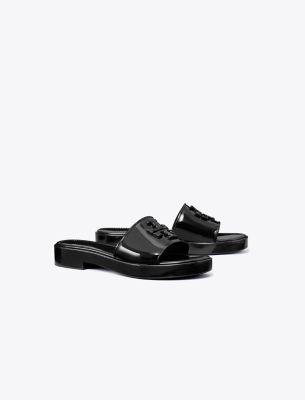 Tory Burch Eleanor Jelly Slide In Perfect Black