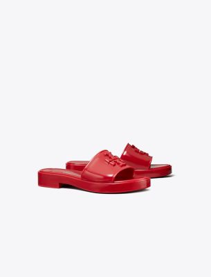 Tory Burch Eleanor Jelly Slide In Red