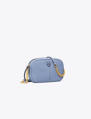 Tory Burch Mcgraw Camera Bag In Bluewood