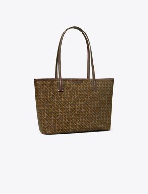 Tory Burch Small Ever-ready Zip Tote In Chocolate