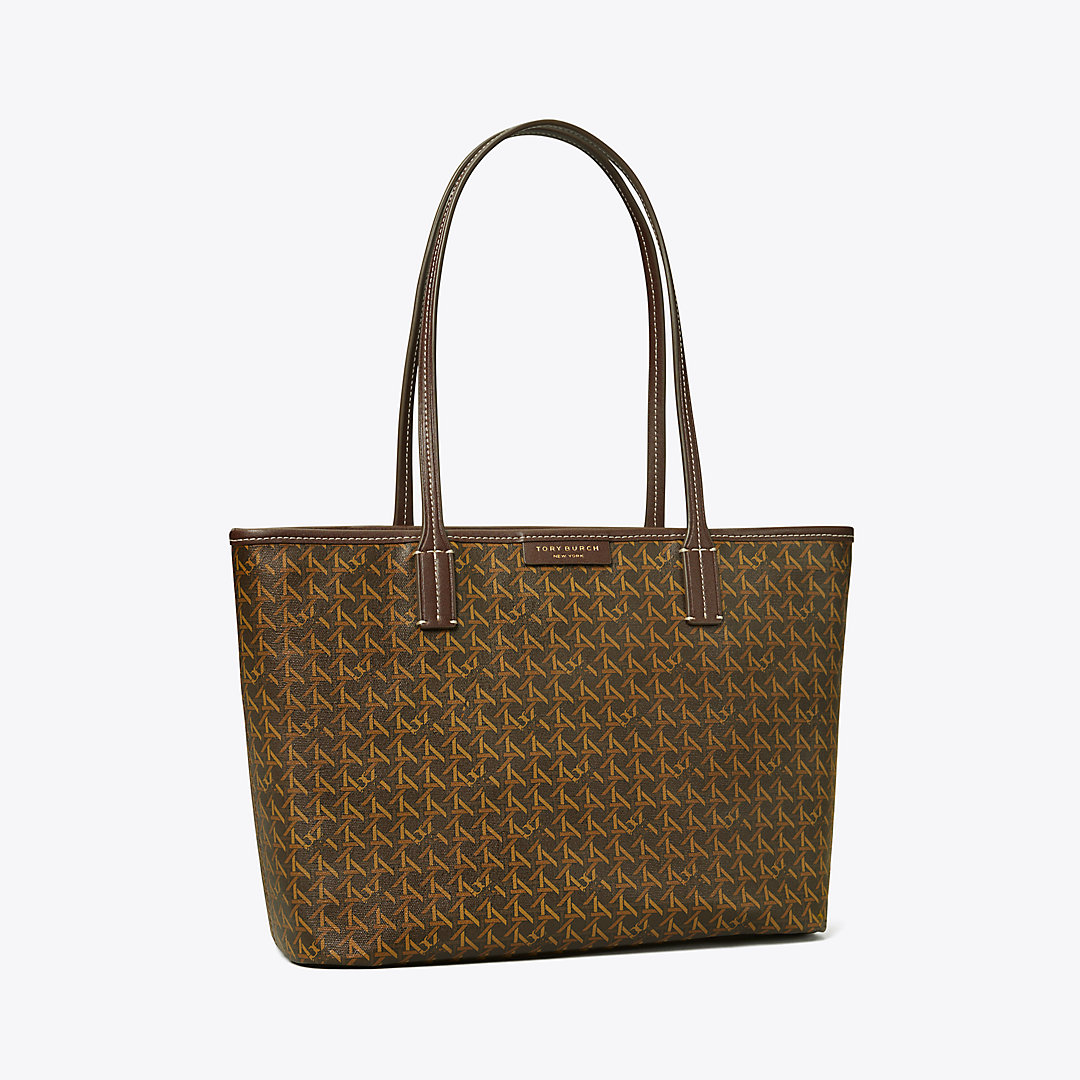 Tory Burch Small Ever-ready Zip Tote In Chocolate