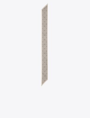 Tory Burch Basketweave Ribbon Tie In New Ivory