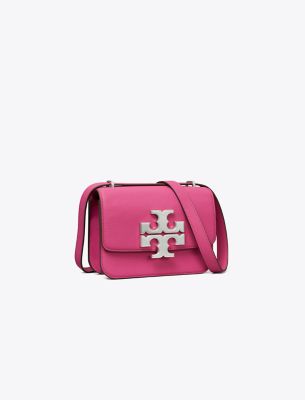 Tory Burch Small Eleanor Convertible Shoulder Bag In Plumberry