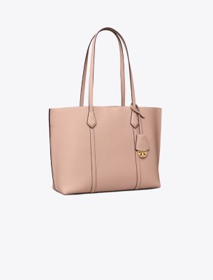 Tory Burch Perry Leather Shopper Tote Bag In Devon Sand