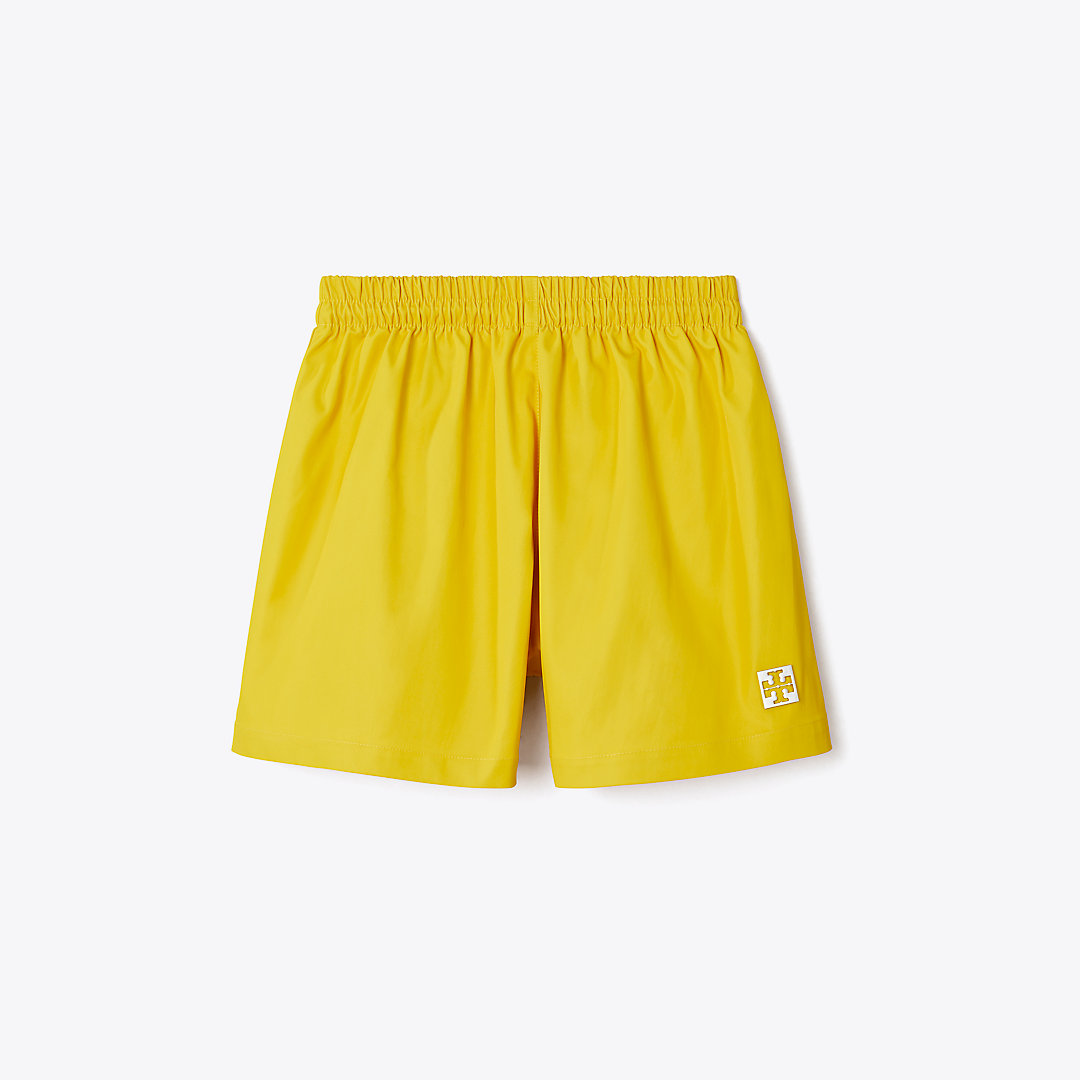 Tory Sport Tory Burch Double-faced Canvas Short In Summer Yellow