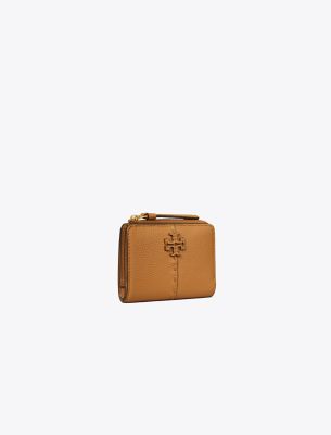 Tory Burch Mcgraw Bi-fold Wallet In Tiramisu