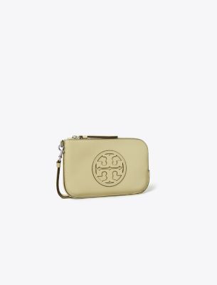 Tory Burch Miller Wristlet In Olive Sprig