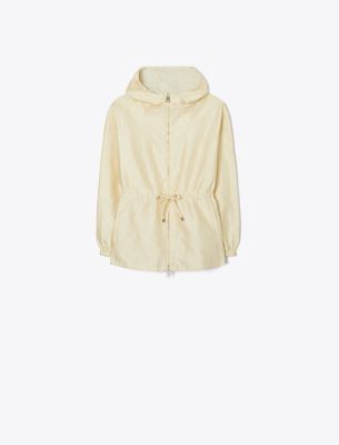 Tory Burch T Monogram Jacquard Anorak In Neutral