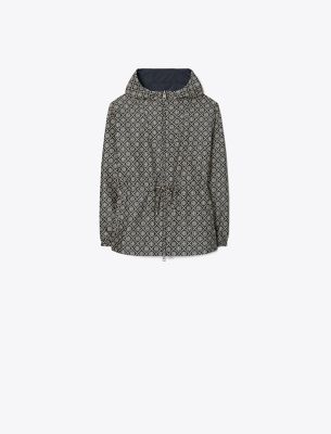 TORY NAVY T MONOGRAM SMALL SPORT