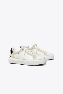 Tory Burch Ladybug Sneakers In Titanium White/black