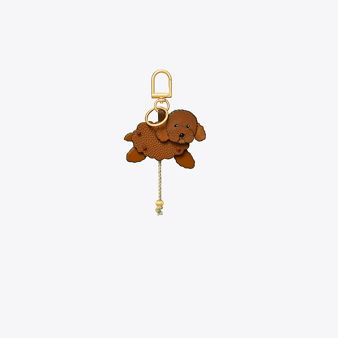 Tory Burch Chicken And Slim Key Ring In Light Umber