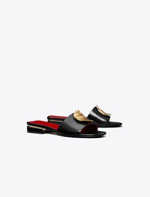 Shop Tory Burch Patos Sandal In Perfect Black/tory Red/tory Red