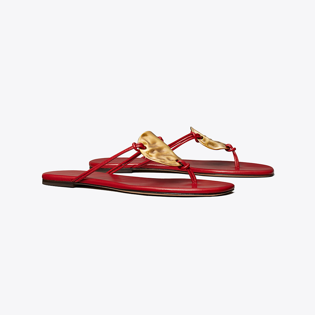 Tory Burch Patos Sandal In Tory Red