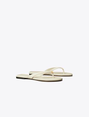 Shop Tory Burch Classic Flip-flop In New Ivory