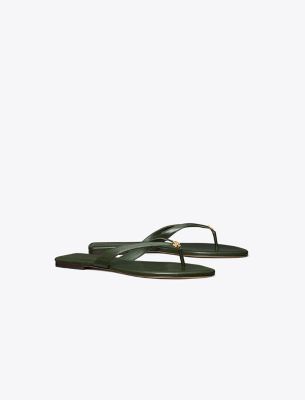 Shop Tory Burch Classic Flip-flop In Dark Emerald