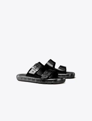 Shop Tory Burch Buckle Bubble Jelly In Black