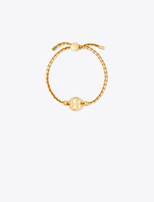 Tory Burch Miller Slider Bracelet In Tory Gold/neutral Multi