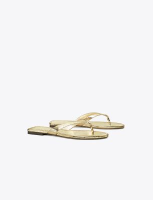 Shop Tory Burch Classic Flip-flop In Spark Gold