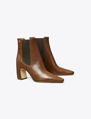 Tory Burch Banana Chelsea Boot In Lucio Brown/testa Di Moro