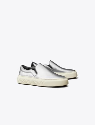 Tory Burch Ladybug Slip-on Sneaker In Silver