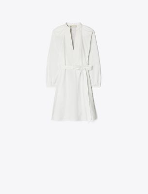 Tory Burch Collared Belted Shirt Dress
