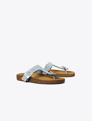 Shop Tory Burch Mellow T-strap Sandal In Aria Blue/avola