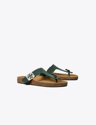 Tory Burch Mellow T-strap Sandal In Green