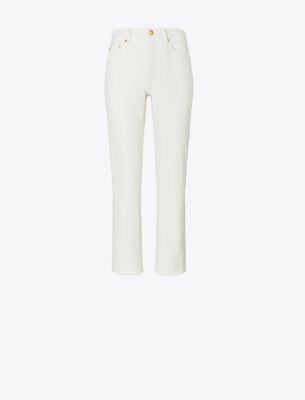 TORY BURCH MID-RISE CROPPED JEANS