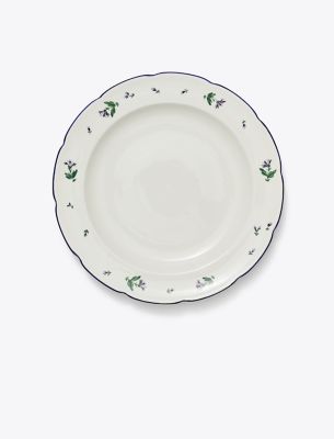 Tory Burch Jolie Fleur Dinner Plate, Set Of 2 In White
