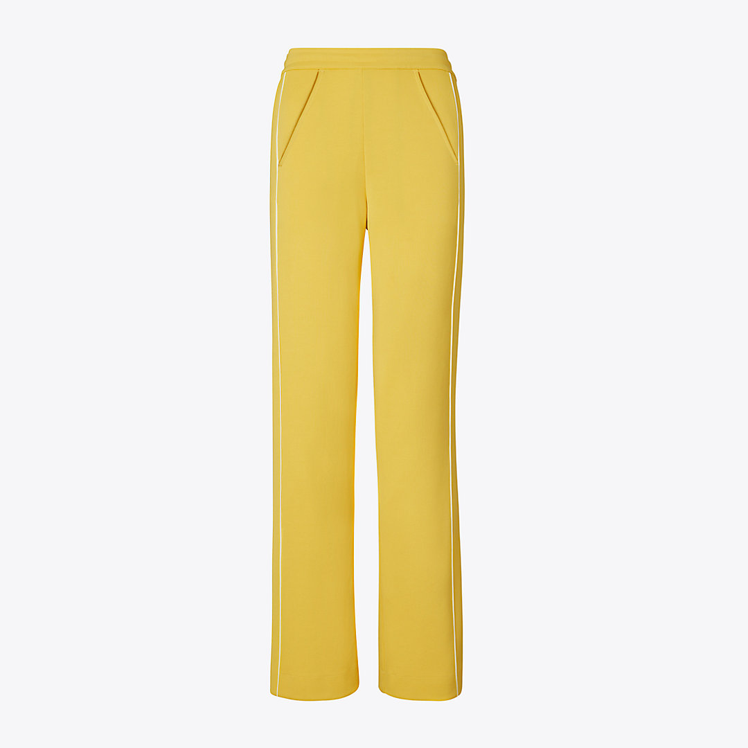 Tory Sport Tory Burch Relaxed Track Pant With Side Piping In Butterfield