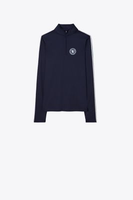 TORY SPORT TORY BURCH HALF-ZIP PERFORMANCE PULLOVER