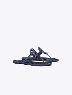 Tory Burch Miller Pavé Knotted Sandal In Perfect Navy