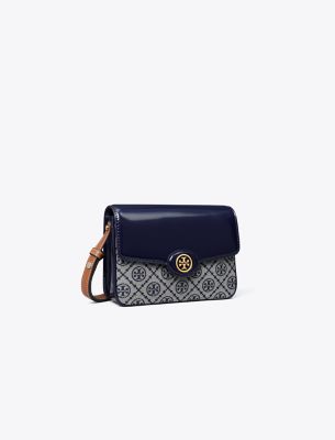 Tory Burch Robinson Convertible Shoulder Bag in Gray