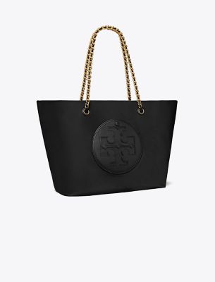 Tory Burch Ella Chain Tote Bag In Black