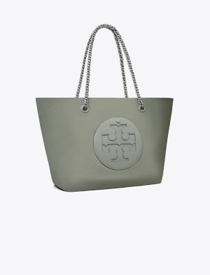 Tory Burch Ella Chain Tote In Shale Rock