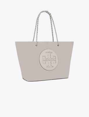 Tory Burch Ella Chain Tote In Bay Gray