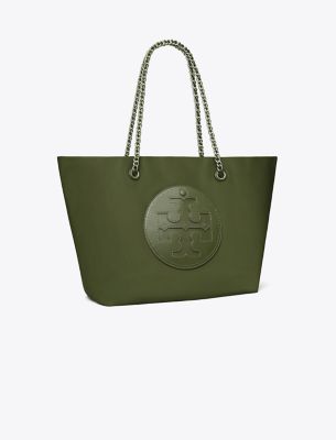 Tote Tory Burch Green in Cotton - 29846158