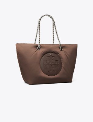 Tory Burch Ella Puffed Chain Tote In Tempranillo